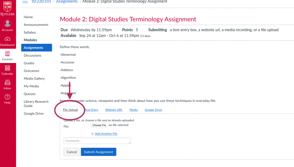 how to resubmit an assignment in canvas